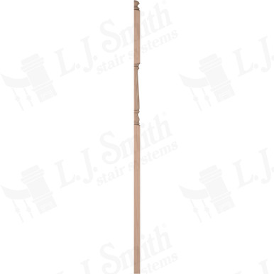 L.J. Smith 3-1/4" Half Intermediate Landing Newel · LJ-4186 1/2-B — stair parts selection with LeviArs Design & Remodeling