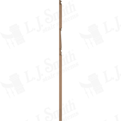 L.J. Smith 3-1/4" Half Intermediate Landing Newel · LJ-4186 1/2-P — stair parts selection with LeviArs Design & Remodeling