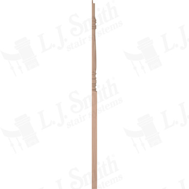 L.J. Smith 3-1/4" Half Intermediate Landing Newel · LJ-4275 1/2-B — stair parts selection with LeviArs Design & Remodeling