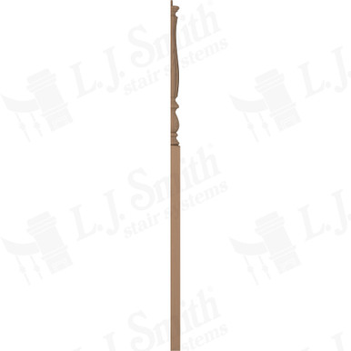 L.J. Smith 3-1/4" Half Intermediate Landing Newel · LJF-3915 1/2-P — stair parts selection with LeviArs Design & Remodeling