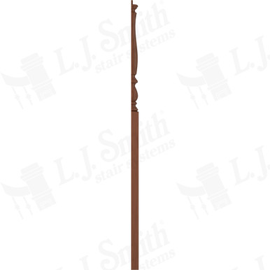 L.J. Smith 3-1/4" Half Intermediate Landing Newel · LJP-3915 1/2-C — stair parts selection with LeviArs Design & Remodeling