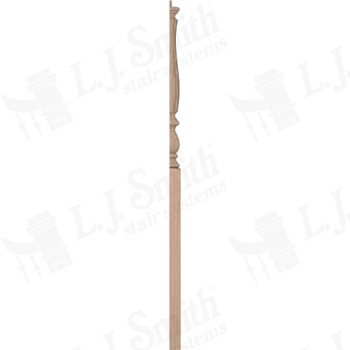 L.J. Smith 3-1/4" Half Long Utility Newel · LJF-3914 1/2-B — stair parts selection with LeviArs Design & Remodeling