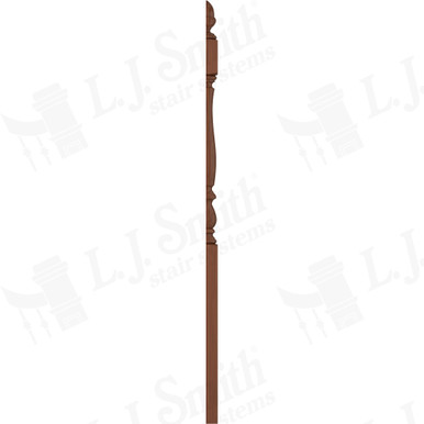 L.J. Smith 3-1/4" Half Long Utility Newel · LJP-3942 1/2-C — stair parts selection with LeviArs Design & Remodeling