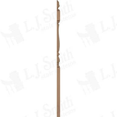 L.J. Smith 3-1/4" Half Long Utility Newel · LJP-3942 1/2-P — stair parts selection with LeviArs Design & Remodeling