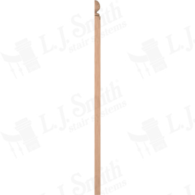 L.J. Smith 3-1/4" Half Second Floor Landing Newel · LJ-4005COL1/2-H — stair parts selection with LeviArs Design & Remodeling
