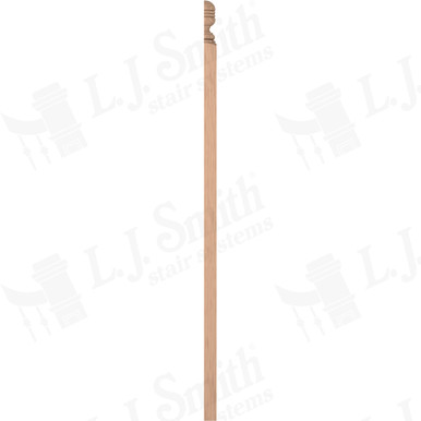 L.J. Smith 3-1/4" Half Second Floor Landing Newel · LJ-4005SCR 1/2-H — stair parts selection with LeviArs Design & Remodeling