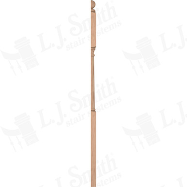 L.J. Smith 3-1/4" Half Second Floor Landing Newel · LJ-4045BT 1/2-H — stair parts selection with LeviArs Design & Remodeling