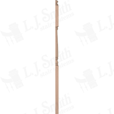L.J. Smith 3-1/4" Half Second Floor Landing Newel · LJ-4185 1/2-B — stair parts selection with LeviArs Design & Remodeling