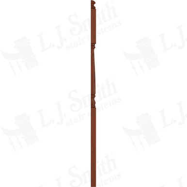 L.J. Smith 3-1/4" Half Second Floor Landing Newel · LJ-4185 1/2-BRZC — stair parts selection with LeviArs Design & Remodeling