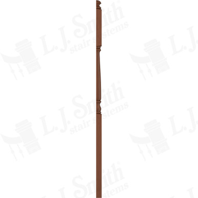 L.J. Smith 3-1/4" Half Second Floor Landing Newel · LJ-4185 1/2-C — stair parts selection with LeviArs Design & Remodeling