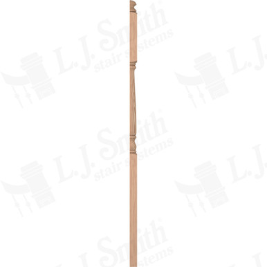 L.J. Smith 3-1/4" Half Second Floor Landing Newel · LJ-4185 1/2-H — stair parts selection with LeviArs Design & Remodeling
