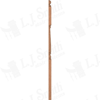 L.J. Smith 3-1/4" Half Second Floor Landing Newel · LJ-4185BT 1/2-O — stair parts selection with LeviArs Design & Remodeling