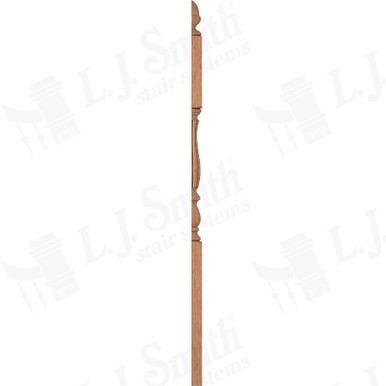 L.J. Smith 3-1/4" Half Second Floor Landing Newel · LJB-3945 1/2-O — stair parts selection with LeviArs Design & Remodeling