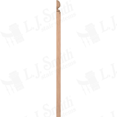 L.J. Smith 3-1/4" Half Short Utility Newel · LJ-4004COL1/2-H — stair parts selection with LeviArs Design & Remodeling
