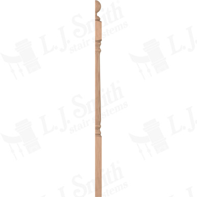 L.J. Smith 3-1/4" Half Short Utility Newel · LJ-4900 1/2-H — stair parts selection with LeviArs Design & Remodeling