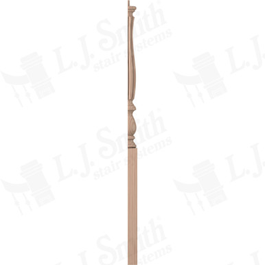 L.J. Smith 3-1/4" Half Short Utility Newel · LJB-3910 1/2-B — stair parts selection with LeviArs Design & Remodeling