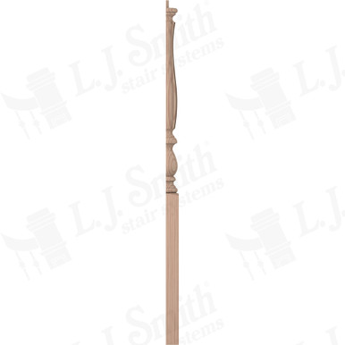L.J. Smith 3-1/4" Half Short Utility Newel · LJF-3910 1/2-B — stair parts selection with LeviArs Design & Remodeling