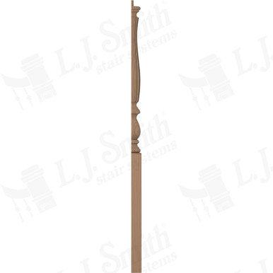 L.J. Smith 3-1/4" Half Short Utility Newel · LJF-3910 1/2-P — stair parts selection with LeviArs Design & Remodeling