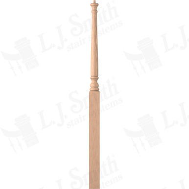 L.J. Smith 3-1/4" Intermediate Landing Newel · LJ-4015-H — stair parts selection with LeviArs Design & Remodeling