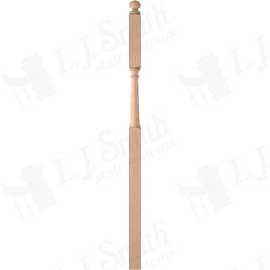L.J. Smith 3-1/4" Intermediate Landing Newel · LJ-4046BT-H — stair parts selection with LeviArs Design & Remodeling