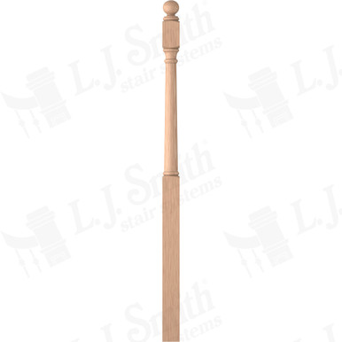 L.J. Smith 3-1/4" Intermediate Landing Newel · LJ-4053BT-H — stair parts selection with LeviArs Design & Remodeling