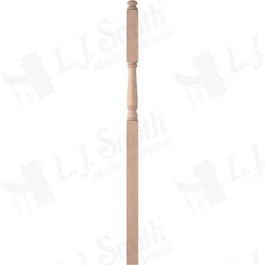 L.J. Smith 3-1/4" Intermediate Landing Newel · LJ-4186-B — stair parts selection with LeviArs Design & Remodeling