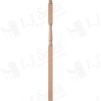 L.J. Smith 3-1/4" Intermediate Landing Newel · LJ-4186-HM — stair parts selection with LeviArs Design & Remodeling
