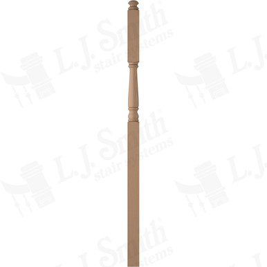 L.J. Smith 3-1/4" Intermediate Landing Newel · LJ-4186-P — stair parts selection with LeviArs Design & Remodeling