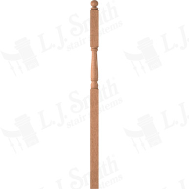 L.J. Smith 3-1/4" Intermediate Landing Newel · LJ-4186BT-O — stair parts selection with LeviArs Design & Remodeling