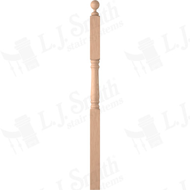 L.J. Smith 3-1/4" Intermediate Landing Newel · LJ-4907-H — stair parts selection with LeviArs Design & Remodeling