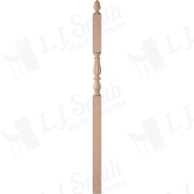 L.J. Smith 3-1/4" Intermediate Landing Newel · LJB-3946-M — stair parts selection with LeviArs Design & Remodeling