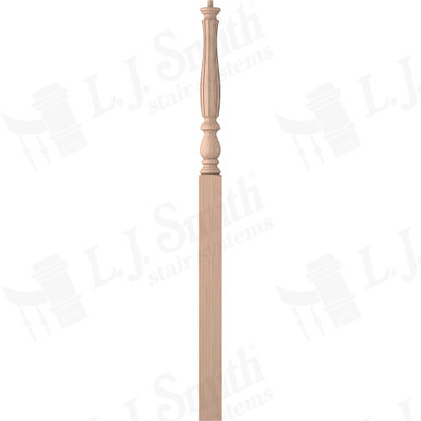 L.J. Smith 3-1/4" Intermediate Landing Newel · LJF-3915-B — stair parts selection with LeviArs Design & Remodeling
