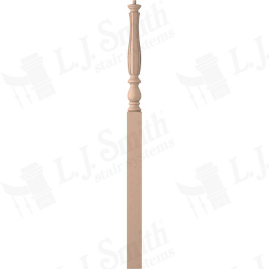 L.J. Smith 3-1/4" Intermediate Landing Newel · LJF-3915-M — stair parts selection with LeviArs Design & Remodeling