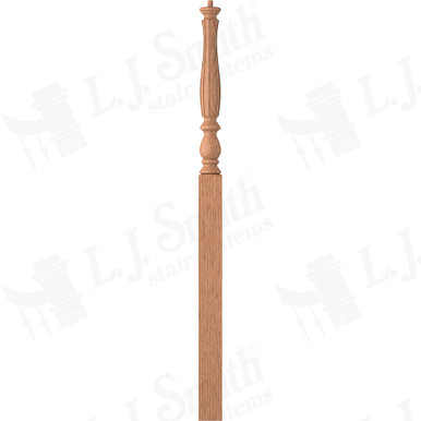 L.J. Smith 3-1/4" Intermediate Landing Newel · LJF-3915-O — stair parts selection with LeviArs Design & Remodeling