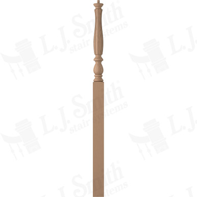 L.J. Smith 3-1/4" Intermediate Landing Newel · LJF-3915-P — stair parts selection with LeviArs Design & Remodeling