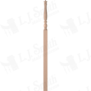L.J. Smith 3-1/4" Intermediate Landing Newel · LJF-3918-B — stair parts selection with LeviArs Design & Remodeling