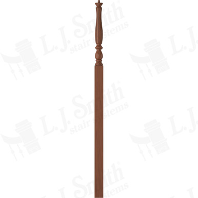 L.J. Smith 3-1/4" Intermediate Landing Newel · LJF-3918-C — stair parts selection with LeviArs Design & Remodeling
