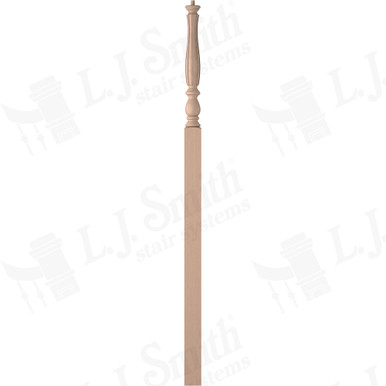 L.J. Smith 3-1/4" Intermediate Landing Newel · LJF-3918-M — stair parts selection with LeviArs Design & Remodeling