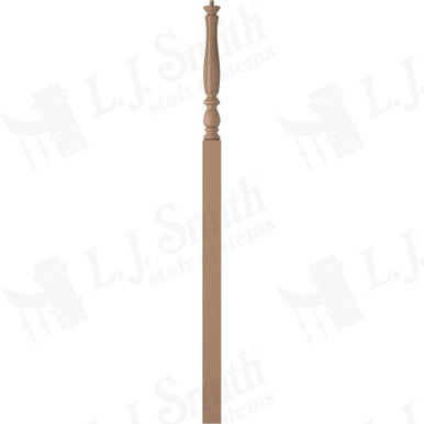 L.J. Smith 3-1/4" Intermediate Landing Newel · LJF-3918-P — stair parts selection with LeviArs Design & Remodeling