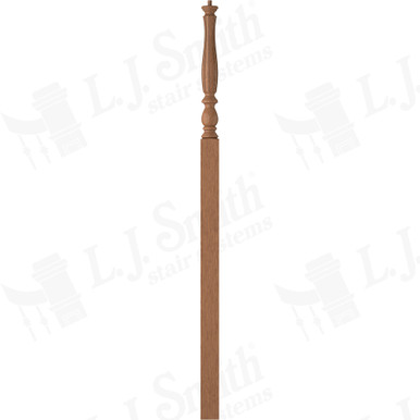 L.J. Smith 3-1/4" Intermediate Landing Newel · LJF-3918-WO — stair parts selection with LeviArs Design & Remodeling