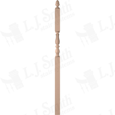 L.J. Smith 3-1/4" Intermediate Landing Newel · LJF-3946-M — stair parts selection with LeviArs Design & Remodeling