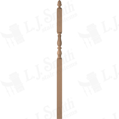L.J. Smith 3-1/4" Intermediate Landing Newel · LJF-3946-P — stair parts selection with LeviArs Design & Remodeling