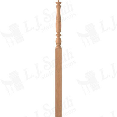 L.J. Smith 3-1/4" Intermediate Landing Newel · LJP-3915-AL — stair parts selection with LeviArs Design & Remodeling