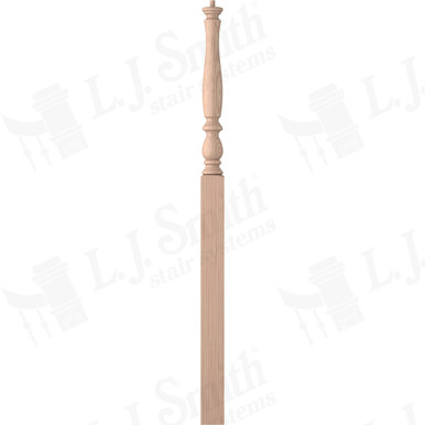 L.J. Smith 3-1/4" Intermediate Landing Newel · LJP-3915-B — stair parts selection with LeviArs Design & Remodeling
