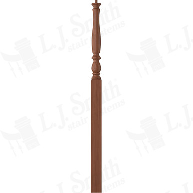 L.J. Smith 3-1/4" Intermediate Landing Newel · LJP-3915-C — stair parts selection with LeviArs Design & Remodeling