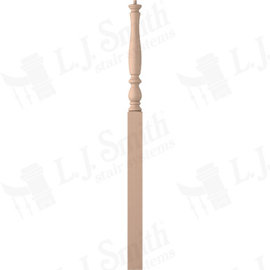 L.J. Smith 3-1/4" Intermediate Landing Newel · LJP-3915-M — stair parts selection with LeviArs Design & Remodeling