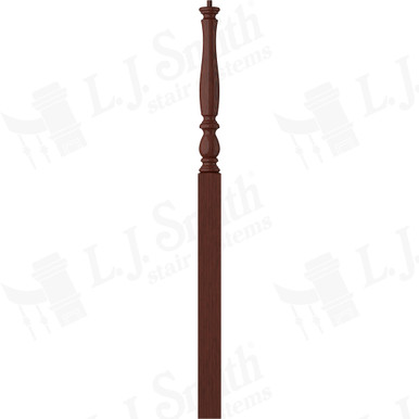 L.J. Smith 3-1/4" Intermediate Landing Newel · LJP-3915-MH — stair parts selection with LeviArs Design & Remodeling