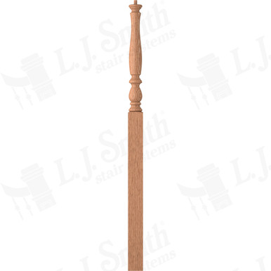 L.J. Smith 3-1/4" Intermediate Landing Newel · LJP-3915-O — stair parts selection with LeviArs Design & Remodeling