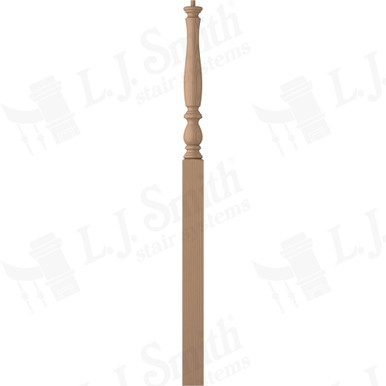 L.J. Smith 3-1/4" Intermediate Landing Newel · LJP-3915-P — stair parts selection with LeviArs Design & Remodeling
