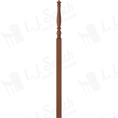 L.J. Smith 3-1/4" Intermediate Landing Newel · LJP-3918-C — stair parts selection with LeviArs Design & Remodeling